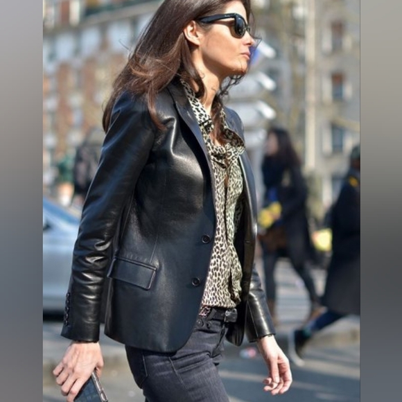 Y2k Vintage Leather Blazer "Beyond California" - Picture 7 of 11